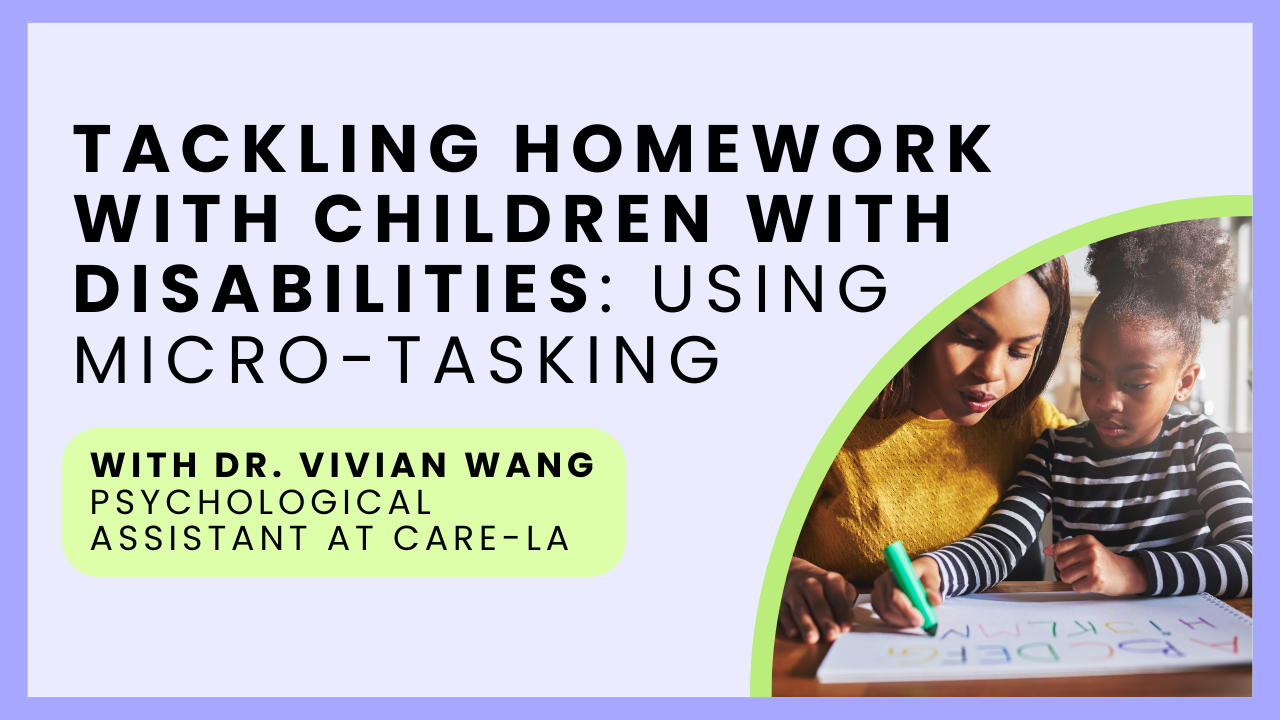 How to Do Homework with Children with Disabilities