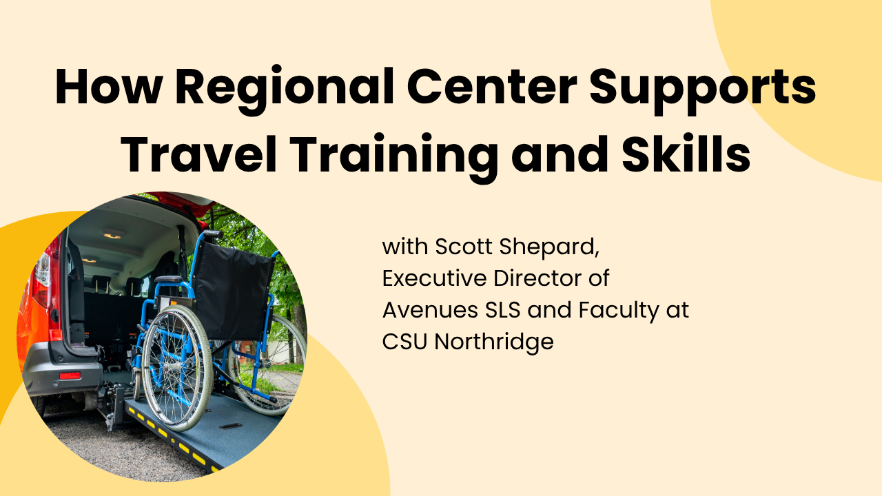 Ways in Which Regional Center Supports Travel Training and Skills