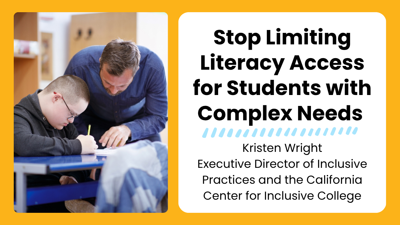 Your Child with Complex Needs Can Read