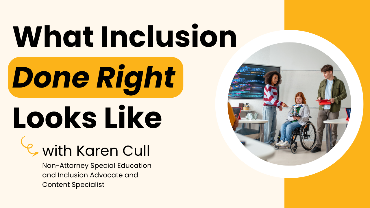 What Inclusion At School Looks Like